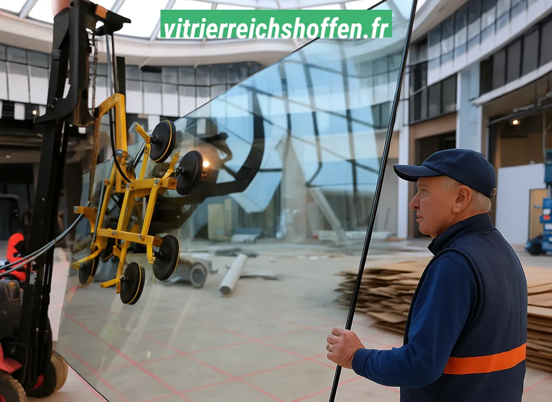 Remplacement de vitrine magasin Reichshoffen